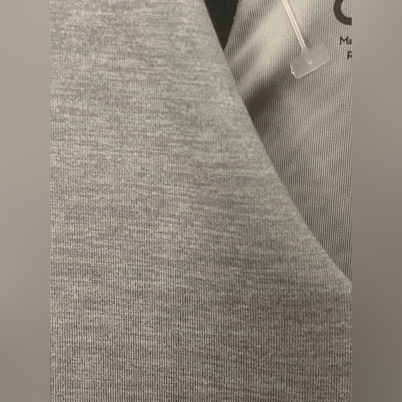 ALO Yoga Light Gray V-Neck Athletic Dress/Romper with shorts underneath. - Picture 3 of 10